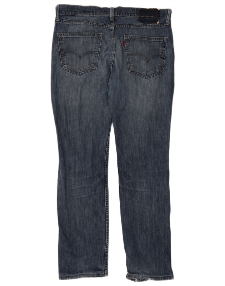 Levi's Mens Straight Jeans W32 L30 Blue Cotton