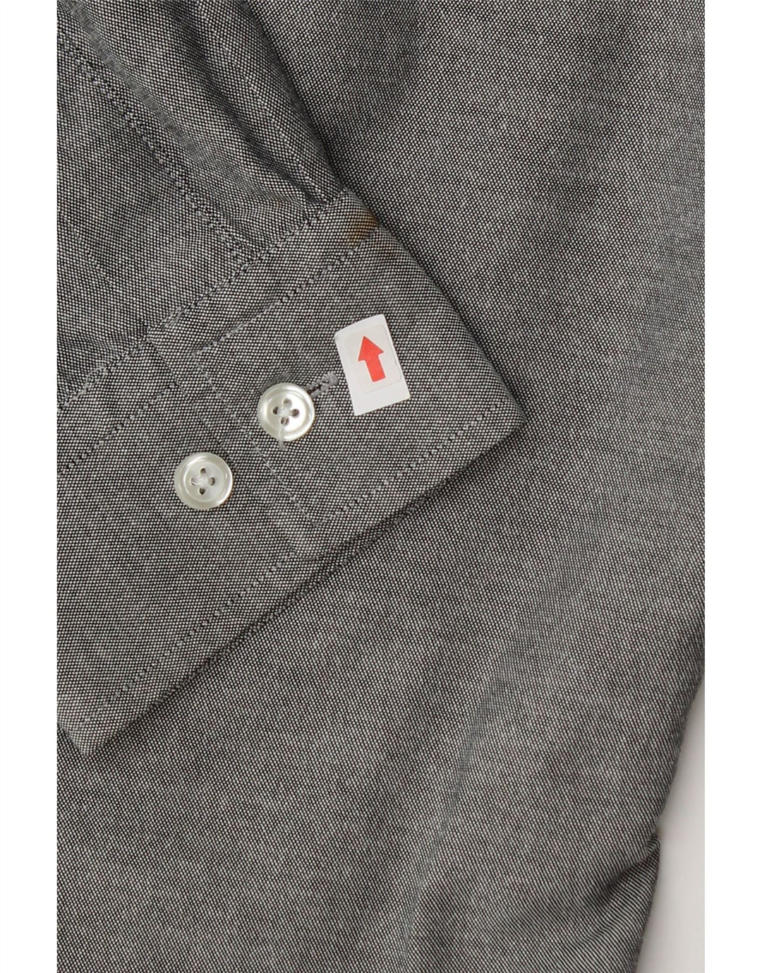 Penguin Mens Slim Fit Shirt Large Grey Cotton