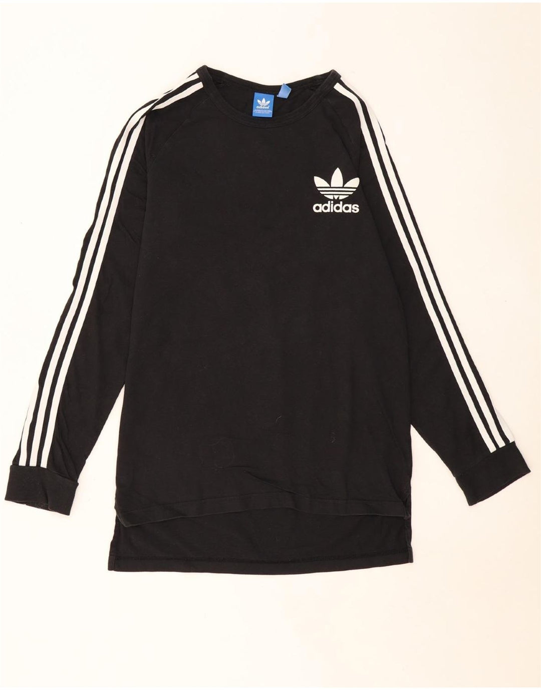 ADIDAS Mens Graphic Top Long Sleeve Medium Black Cotton