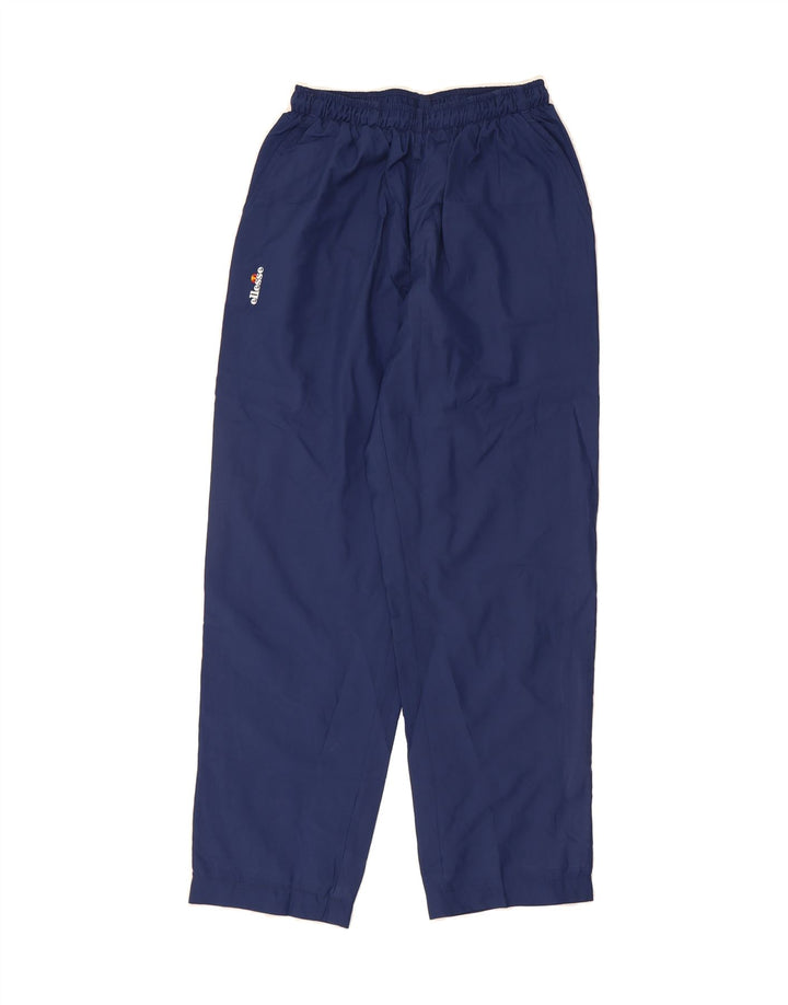 ELLESSE Womens Tracksuit Trousers IT 42 Medium  Navy Blue Polyester Vintage Ellesse and Second-Hand Ellesse from Messina Hembry 