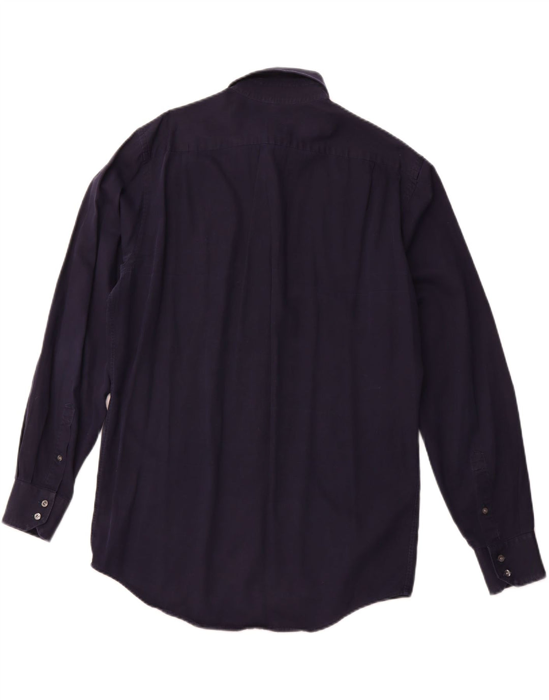 LACOSTE Mens Regular Fit Shirt Size 41 Medium Navy Blue Cotton