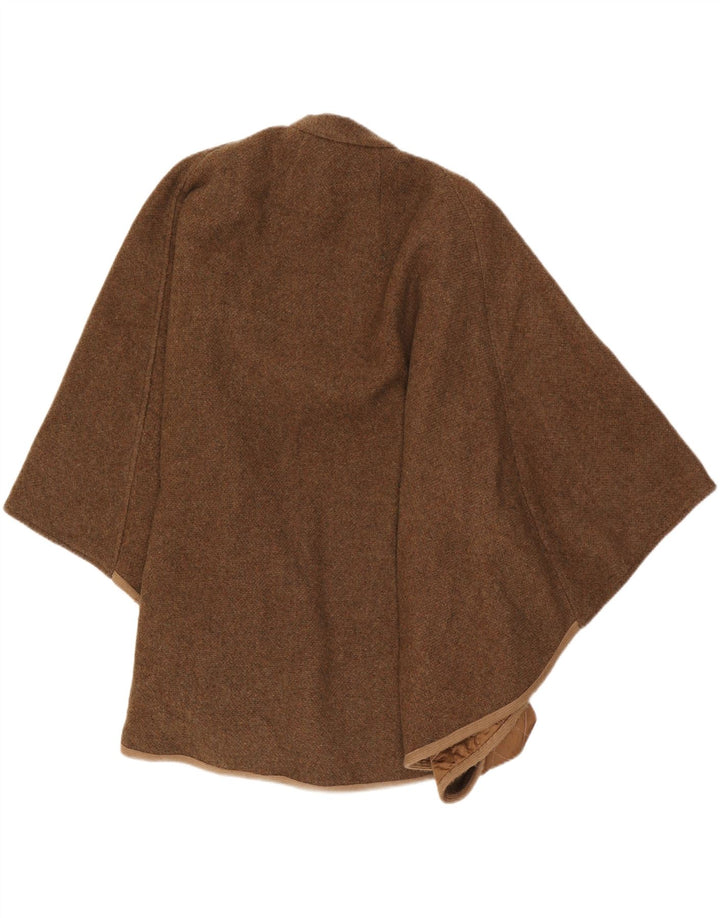 Vintage Womens Poncho Coat One Size Brown