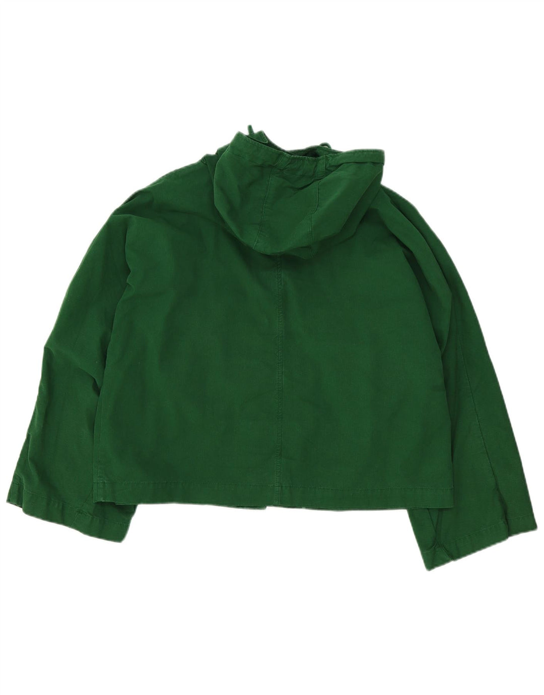 Zara Womens Hooded Oversized Bomber Jacket UK 10 Small Green