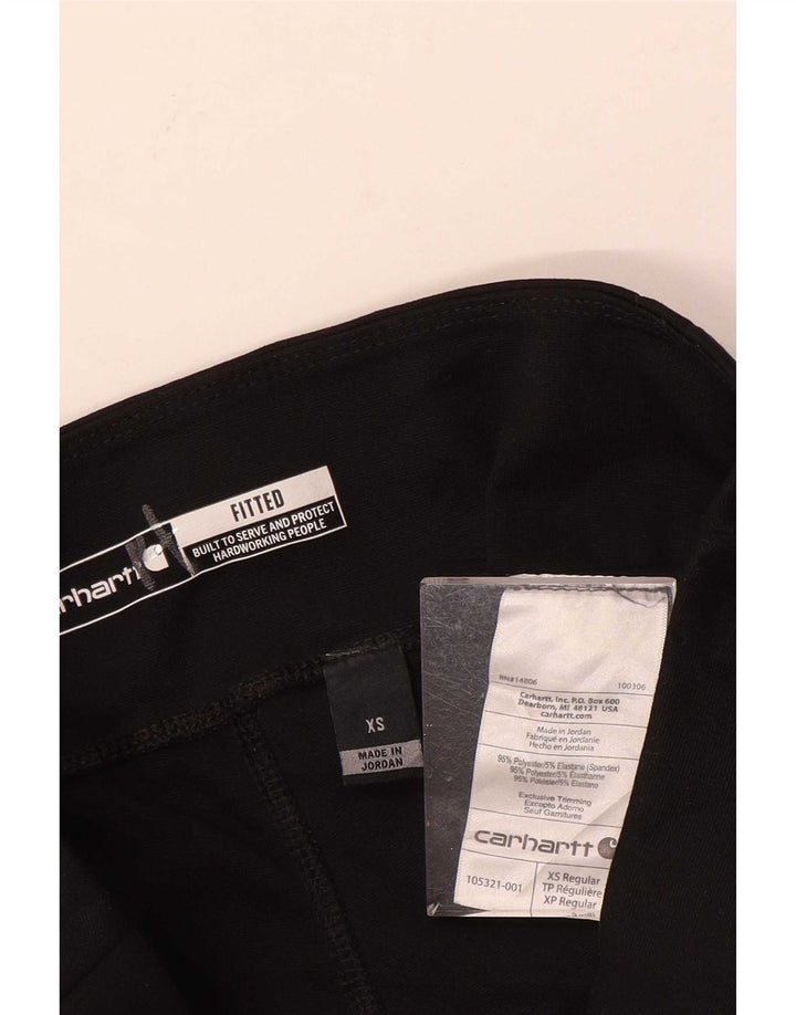 Carhartt Womens Fitted Leggings UK 6 XS Black Polyester