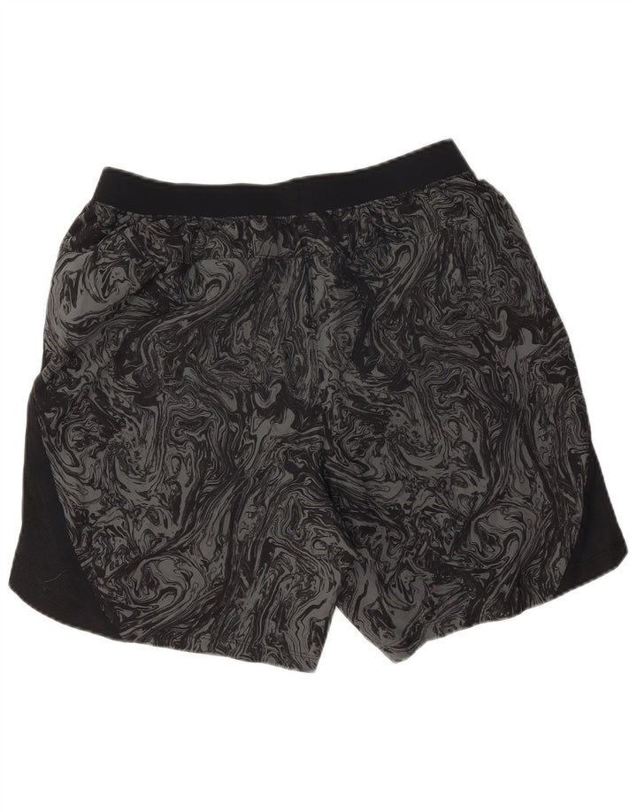 Under Armour Mens Abstract Pattern Sport Shorts Large  Black