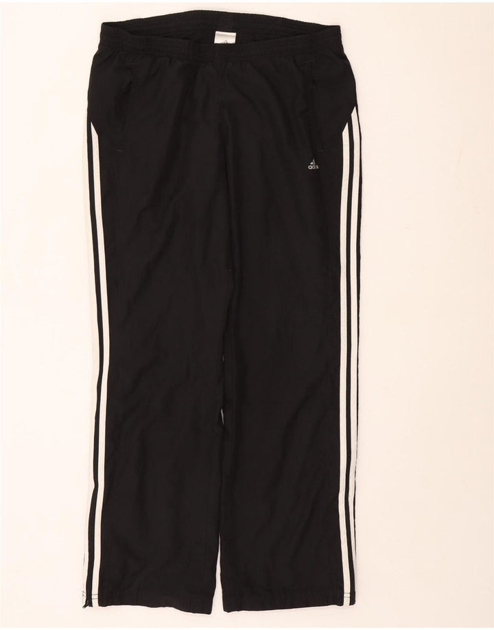 Adidas Womens Tracksuit Trousers UK 14 Large Black Polyester