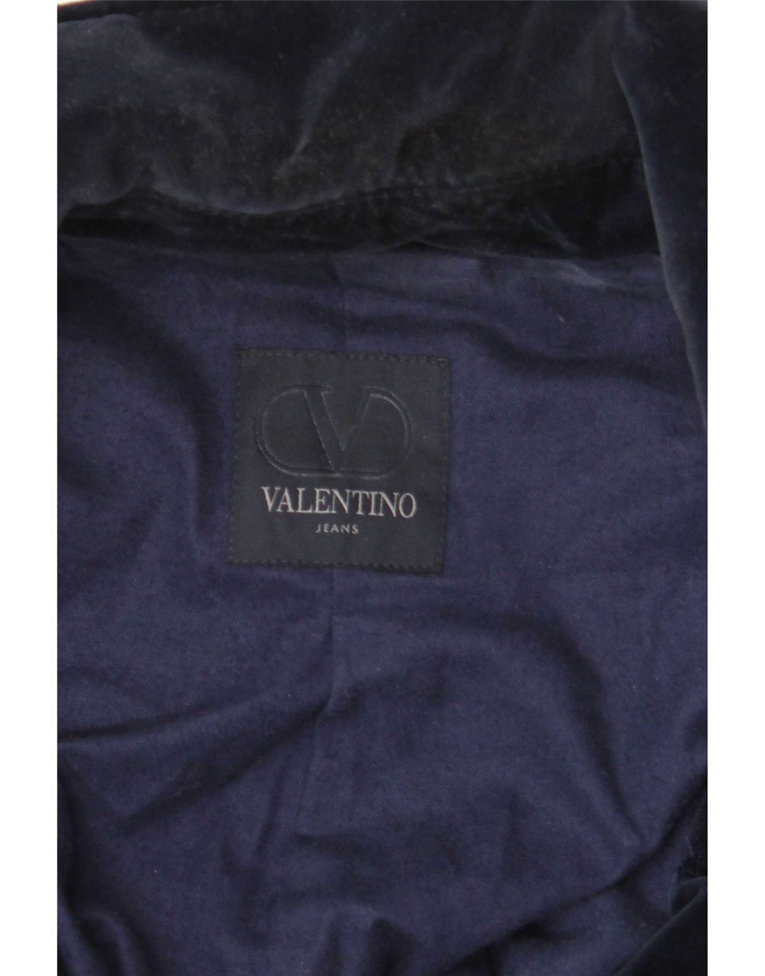 Valentino Womens Double Breasted Coat Size 42 Small Navy Blue