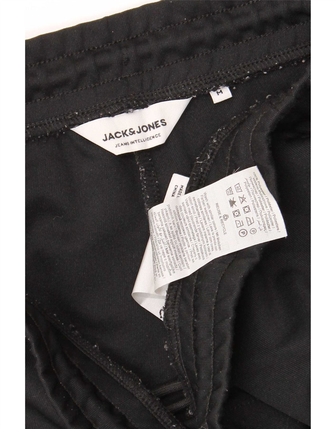 Jack & Jones Mens Regular Sport Shorts Medium Black Polyester