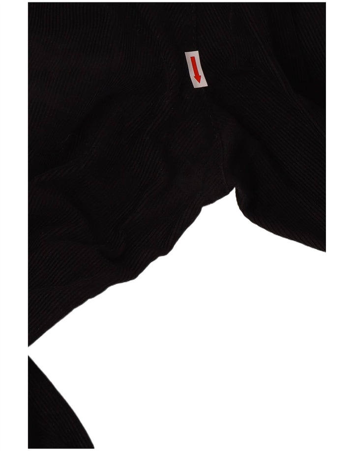 Dockers Mens Khakis Straight Corduroy Trousers W34 L32 Black Classic