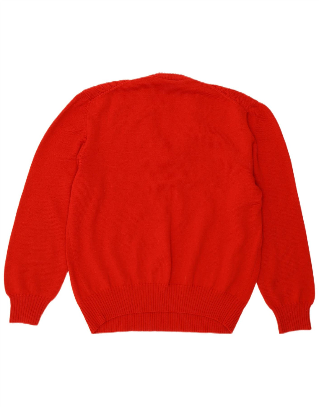 RODRIGO Womens V-Neck Jumper Sweater UK 16 Large Red New Wool