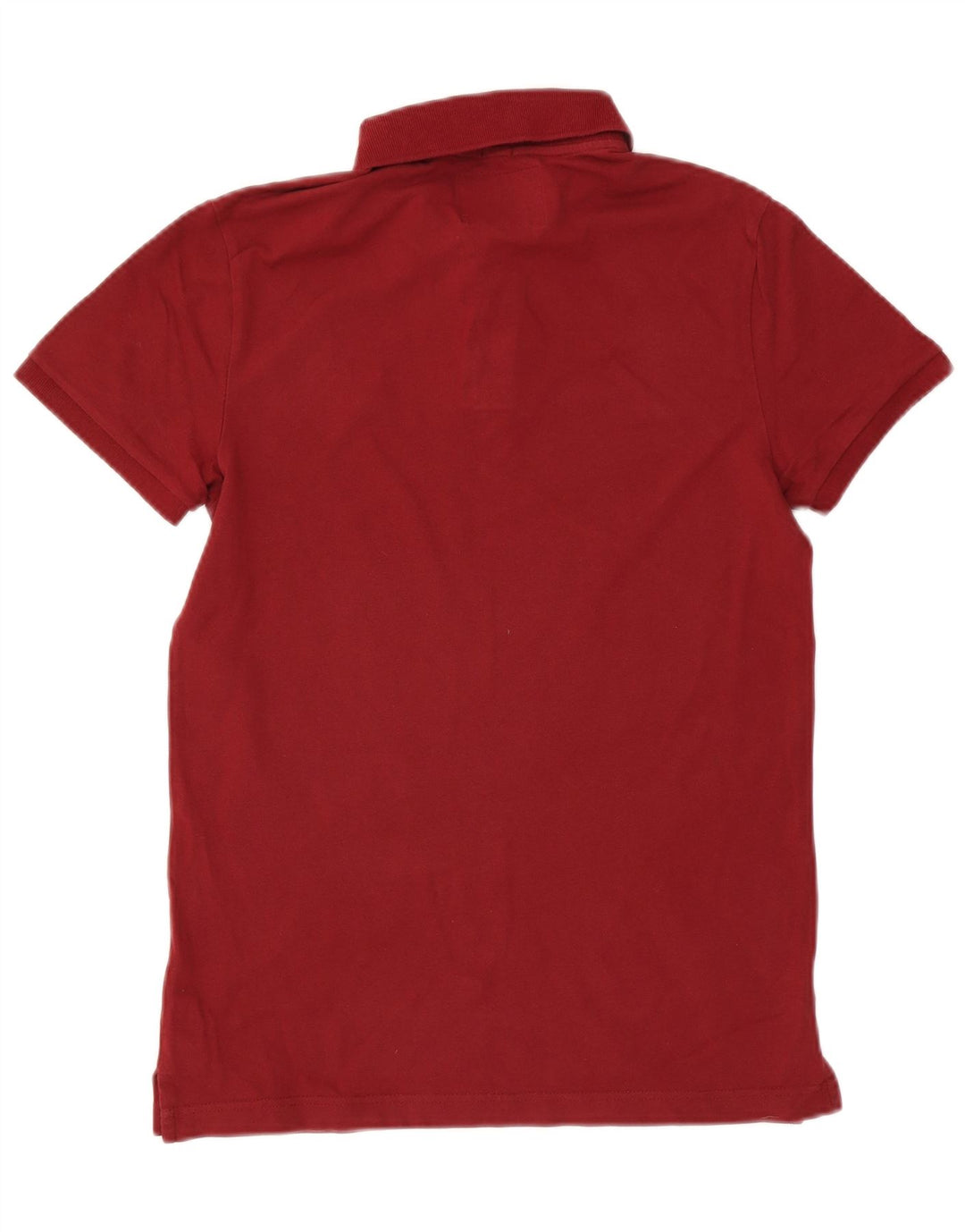 Hollister Mens Polo Shirt Small Maroon