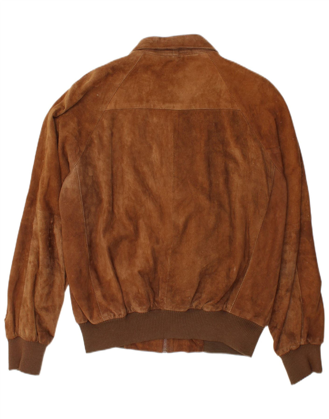 Vintage Mens Suede Bomber Jacket IT 50 Large Brown