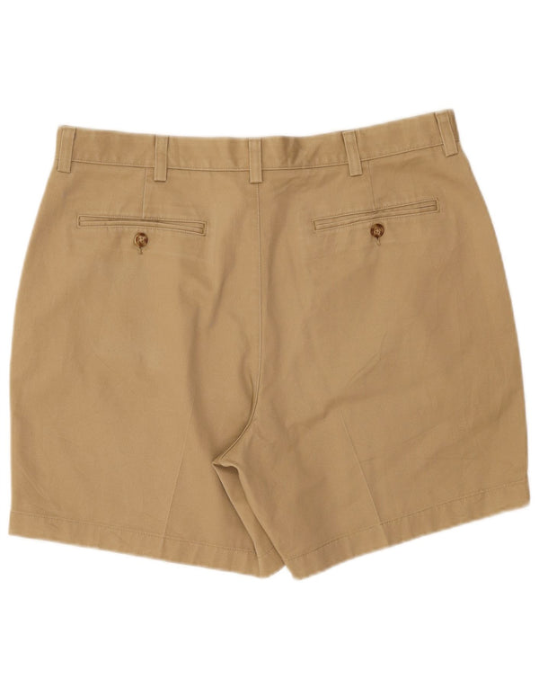 L.L.Bean Mens Natural Fit Chino Shorts W35 Large Beige Cotton