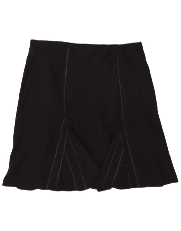 Marks & Spencer Womens A-Line Skirt UK 18 XL W40 Black Polyester
