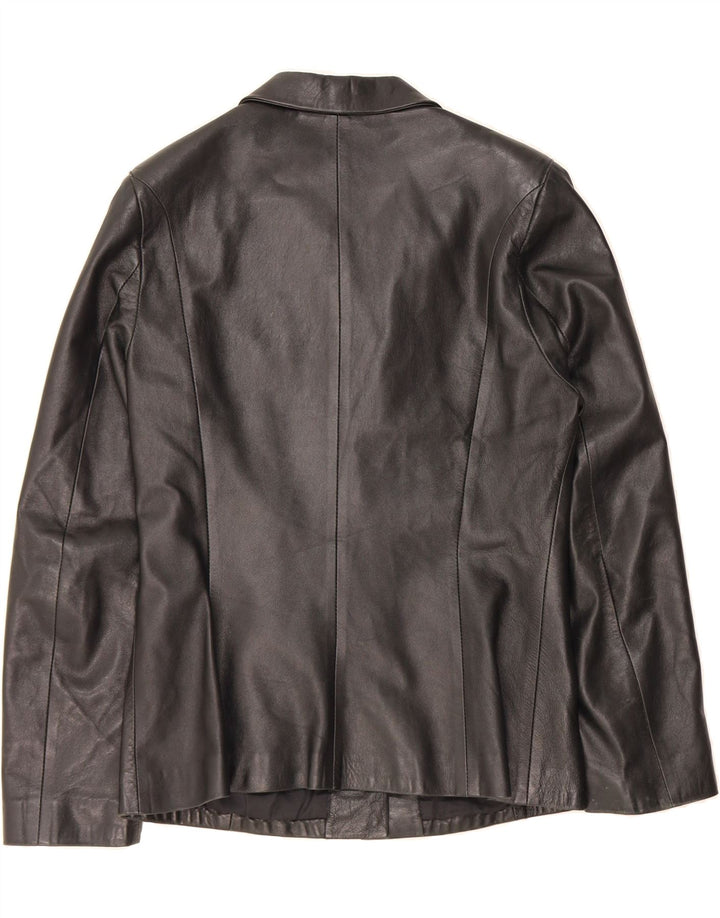 TONI MIR Womens Leather Jacket UK 14 Medium Black Vintage Toni Mir and Second-Hand Toni Mir from Messina Hembry 