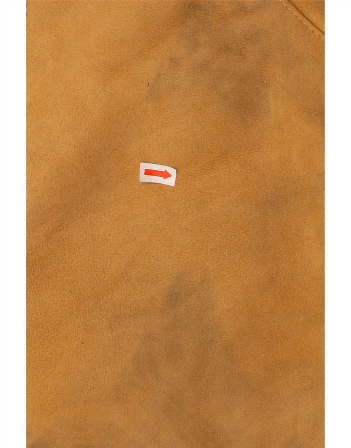 Vintage Womens Oversized Shearling Jacket IT 42 Medium Brown Shearling