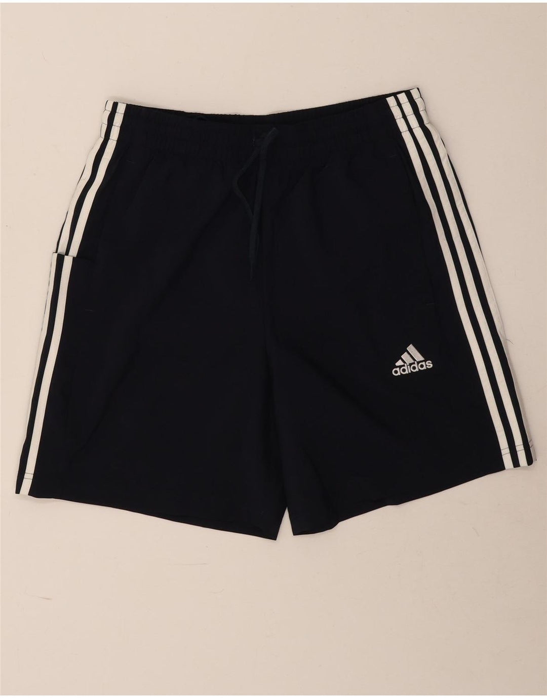 Adidas Mens Sport Shorts Medium Navy Blue Polyester