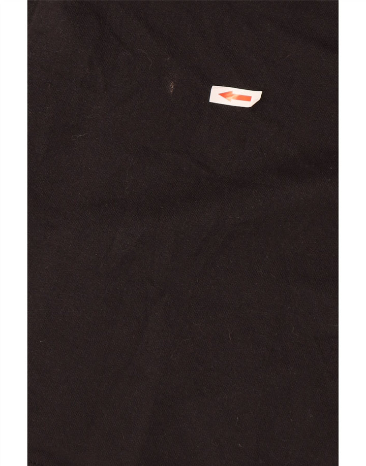 Champion Mens Graphic Sweatshirt Jumper Small Black Polyester