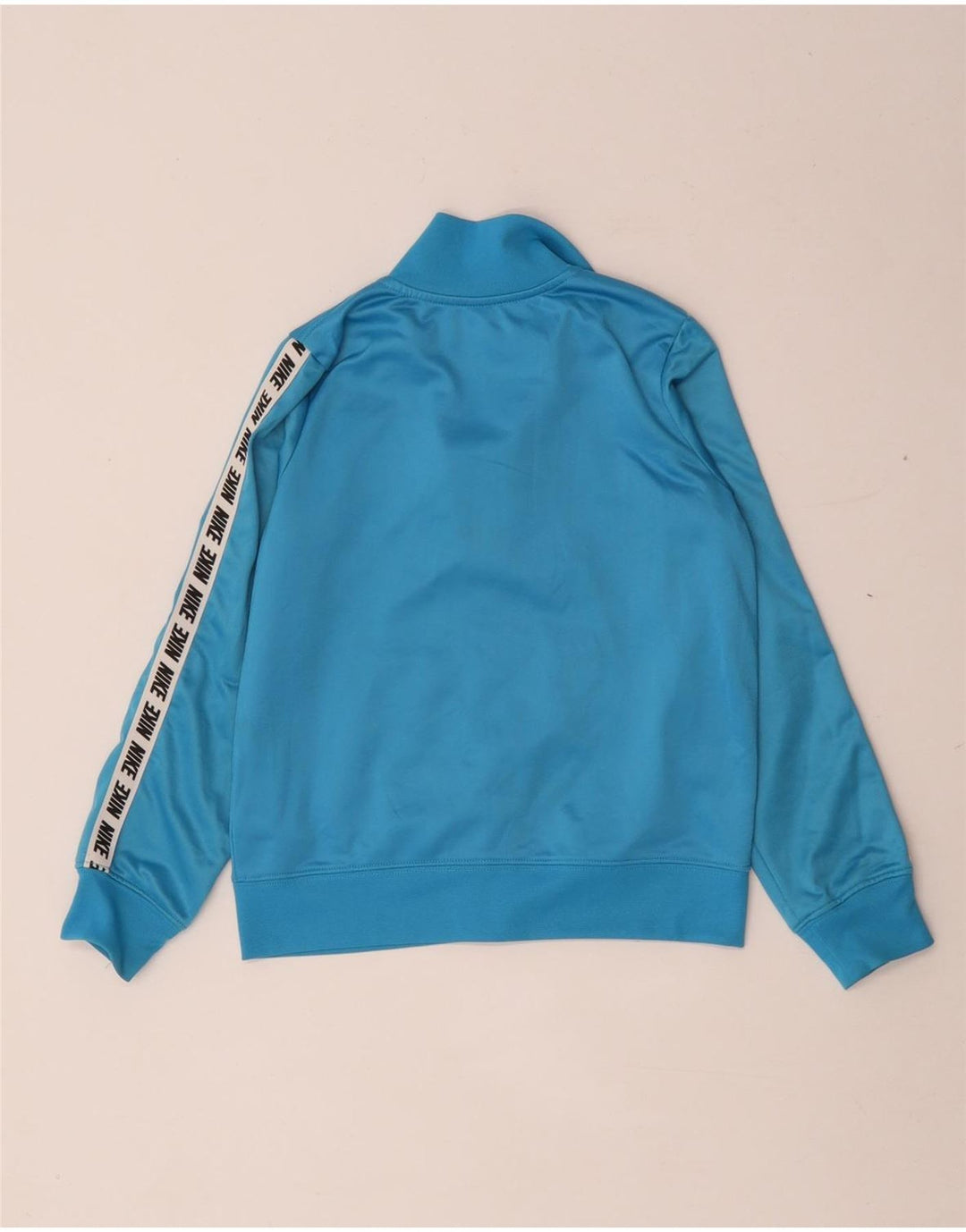 Nike Boys Graphic Tracksuit Top Jacket 6-7 Years Large Blue Colourblock