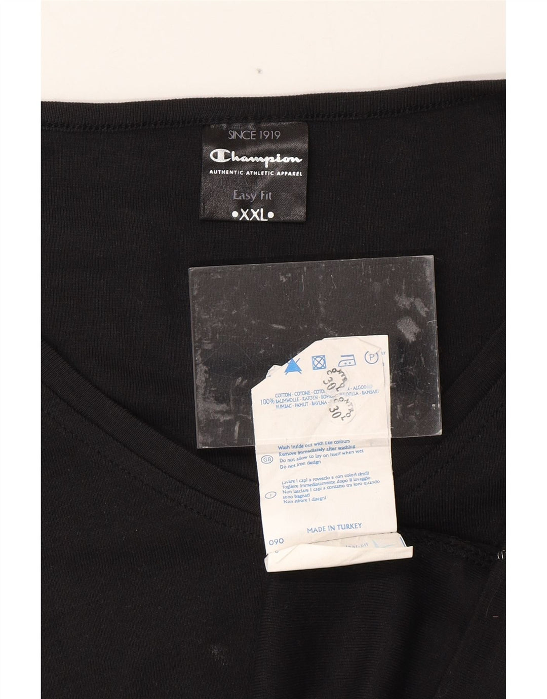 CHAMPION Womens Easy Fit Vest Top UK 20 2XL Black Cotton