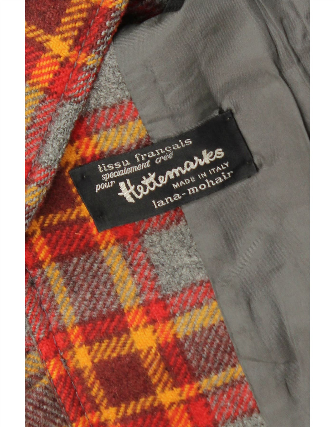 Hettemarks Womens 2 Button Blazer Jacket UK 12 Medium Multicoloured Check