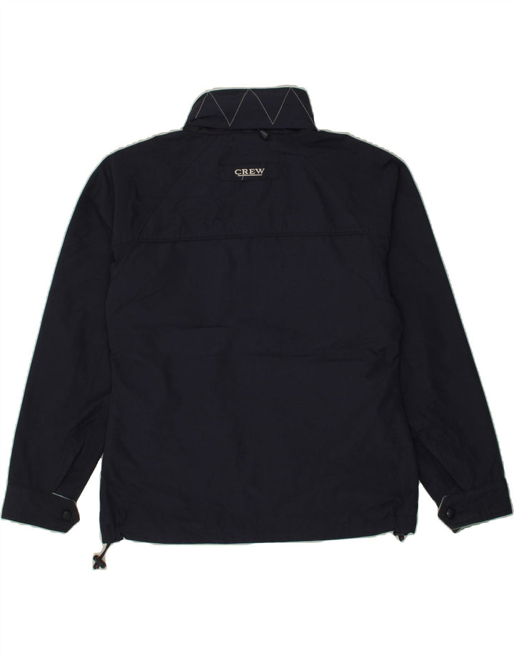 CREW CLOTHING Womens Windbreaker Jacket UK 12 Medium  Navy Blue Nylon Vintage Crew Clothing and Second-Hand Crew Clothing from Messina Hembry 