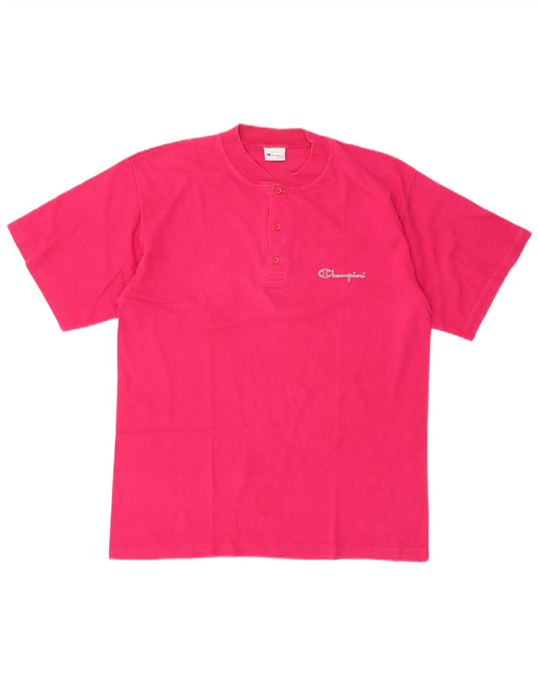 Champion Mens T-Shirt Top Large Pink Cotton