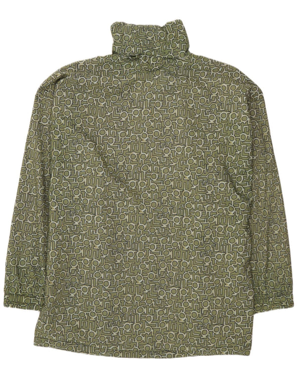 PROLINE Mens Anorak Jacket UK 44 2XL Green Geometric