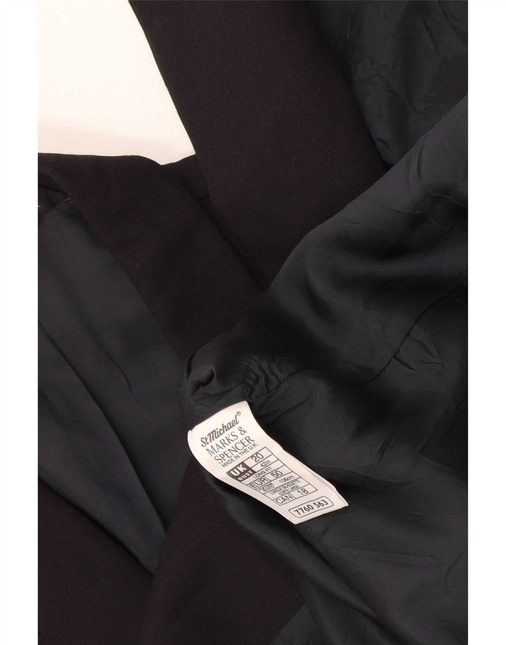 Marks & Spencer Womens St. Michael Blazer Jacket UK 20 2XL Navy Blue