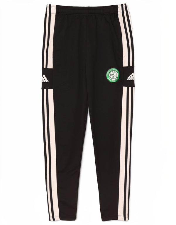 Adidas Mens Celtics Graphic Tracksuit Trousers Large Black Polyester Sports