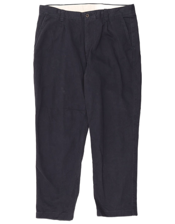 JOHN LEWIS Mens Relaxed Fit Chino Trousers W36 L29 Navy Blue Cotton