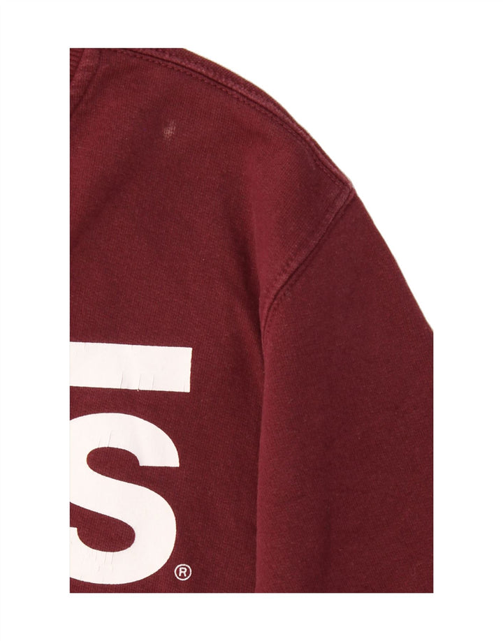 VANS Mens Graphic Sweatshirt Jumper XS Burgundy Vintage Vans and Second-Hand Vans from Messina Hembry 
