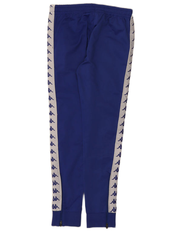 Kappa Boys Graphic Tracksuit Trousers Joggers 11-12 Years Blue Colourblock
