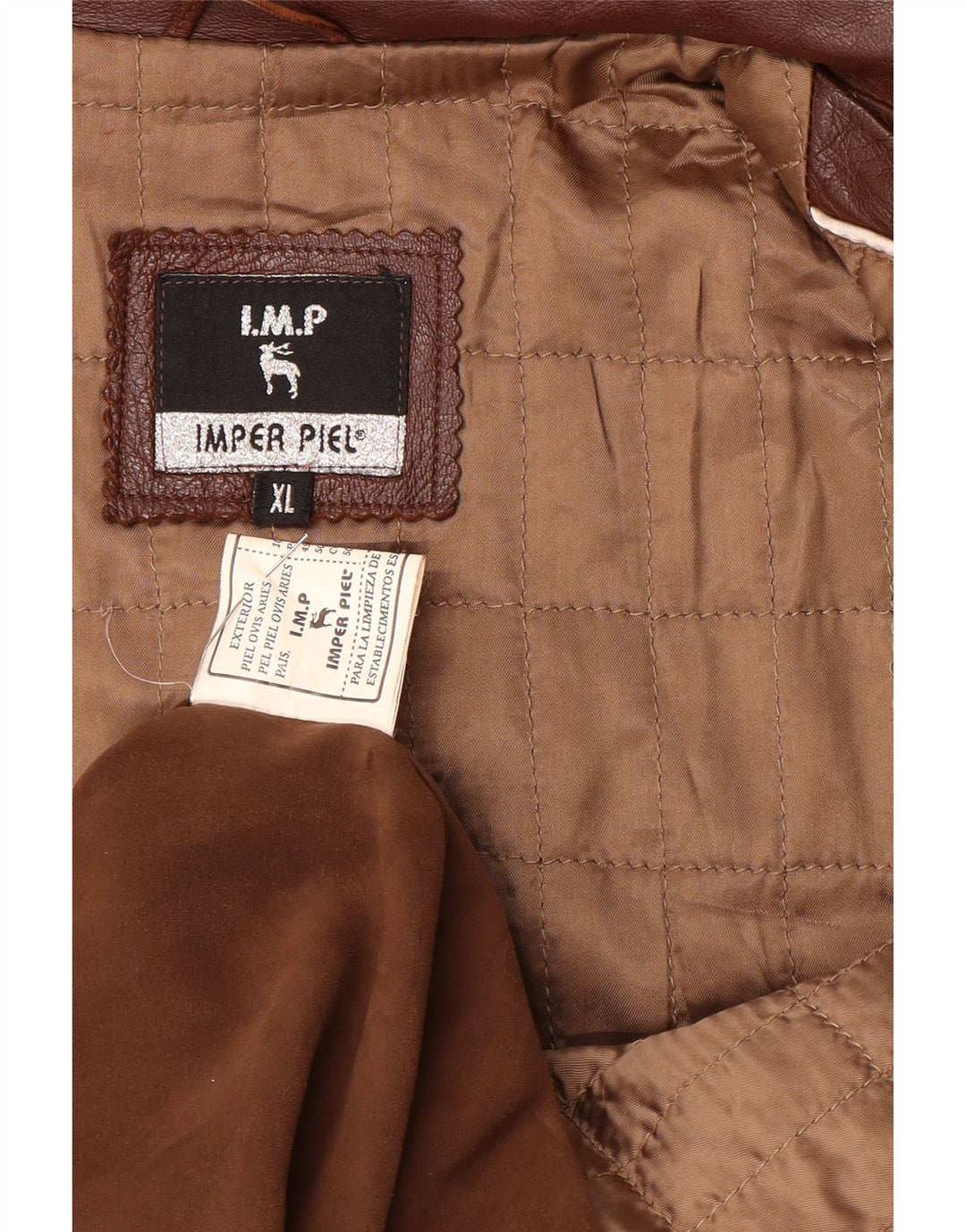 Vintage Mens Leather Jacket UK 42 XL Brown Leather