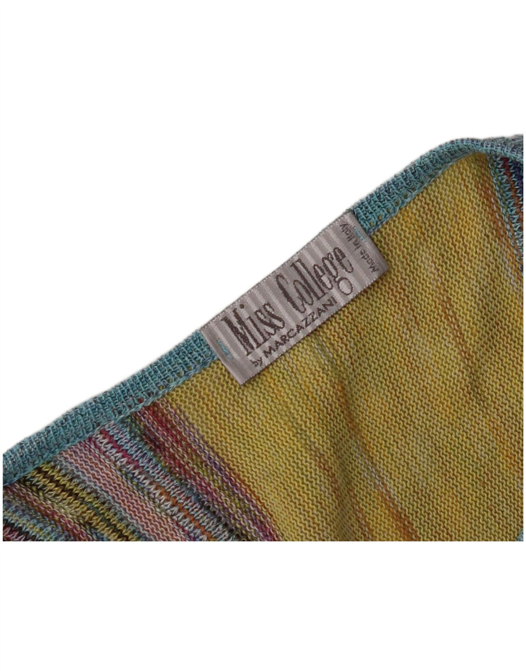 MARCAZZANI Womens Crew Neck Jumper Sweater UK 16 Large Multicoloured