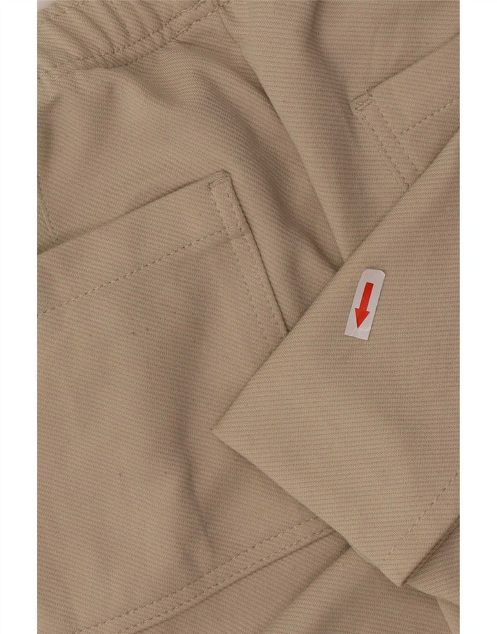 Zara Mens Casual Shorts Small W27 Beige Polyester