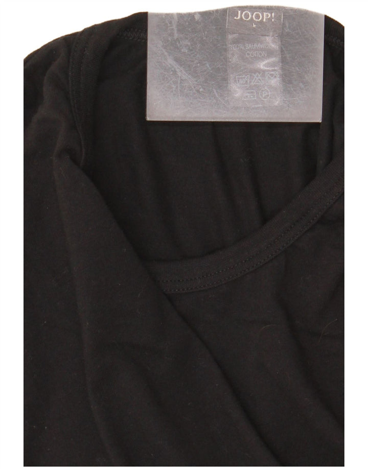 JOOP Mens T-Shirt Top Large Black Cotton