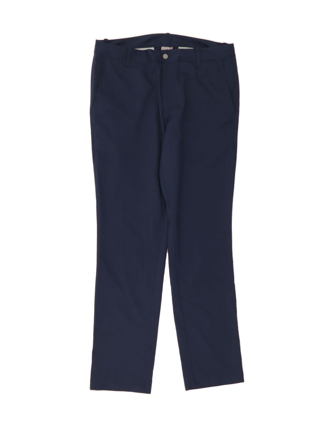 PUMA Mens Straight Chino Trousers W32 L32 Navy Blue Polyester Vintage Puma and Second-Hand Puma from Messina Hembry 