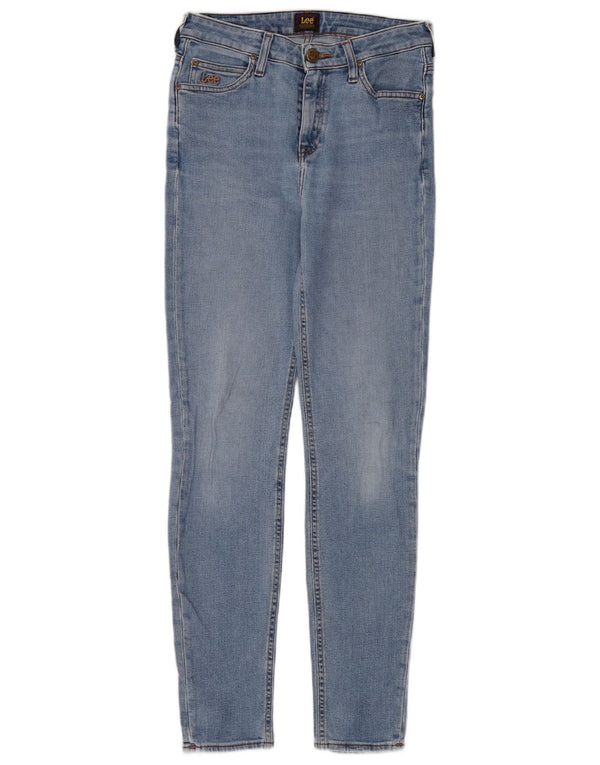 Lee Womens Skinny Jeans W29 L33 Blue Cotton