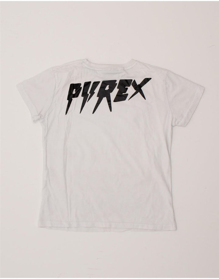 PYREX Boys Graphic T-Shirt Top 10-11 Years Large White Cotton Vintage Pyrex and Second-Hand Pyrex from Messina Hembry 