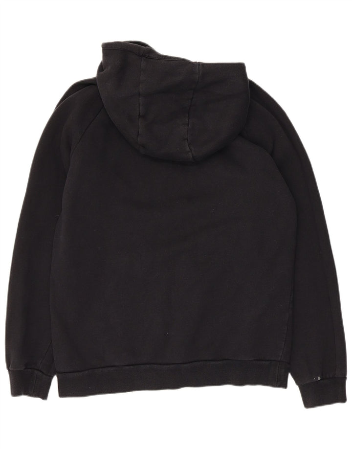 JORDAN Mens Graphic Hoodie Jumper Medium Black Cotton