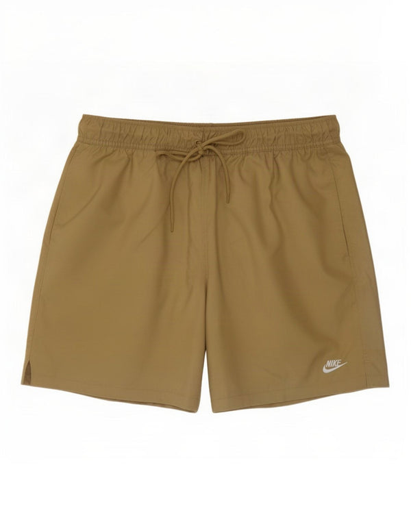 Nike Mens Sport Shorts Medium Khaki Polyester