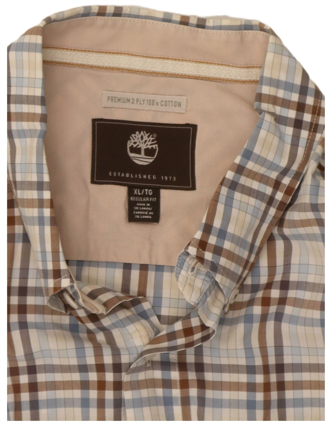 Timberland Mens Regular Fit Shirt XL Multicoloured Check