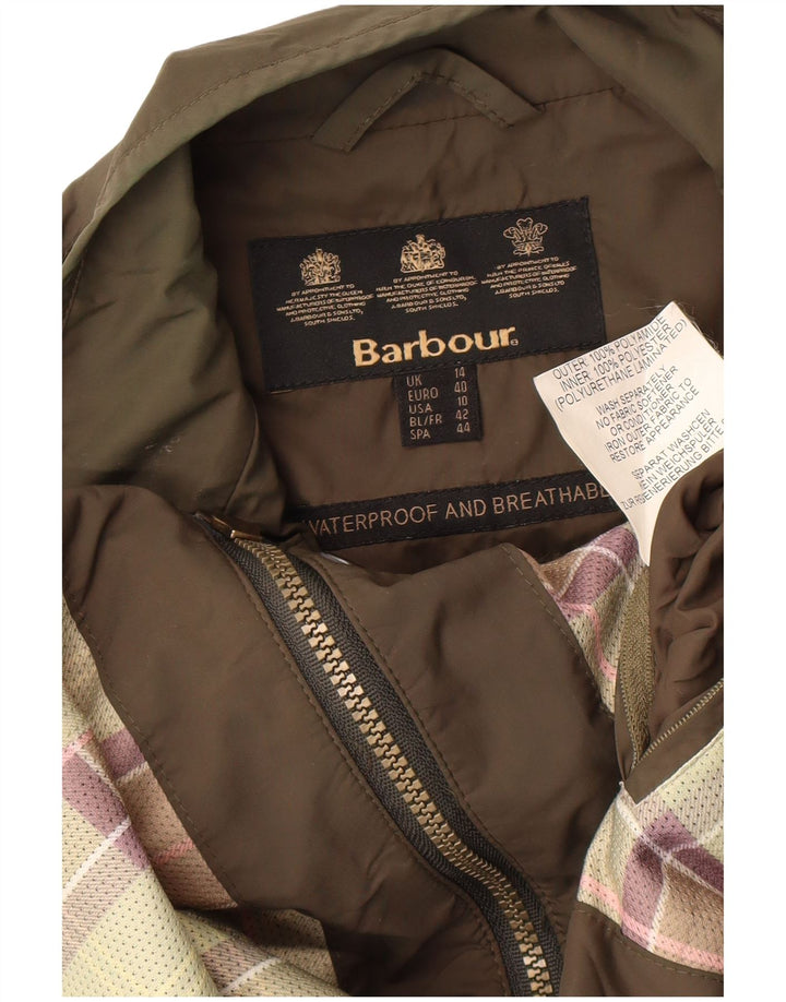 Barbour Womens Utility Jacket UK 14 Large  Khaki Polyamide