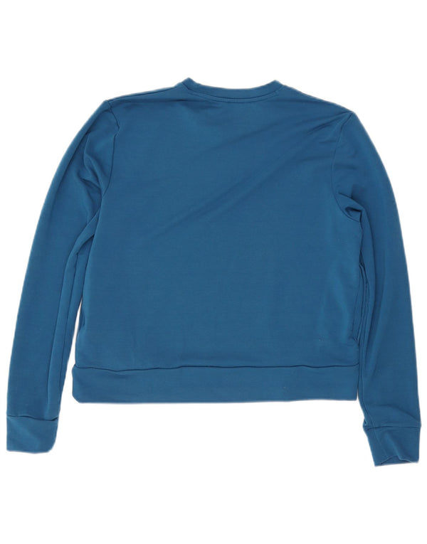 UNDER ARMOUR Womens Crop Loose Fit Sweatshirt Jumper UK 10 Small Blue