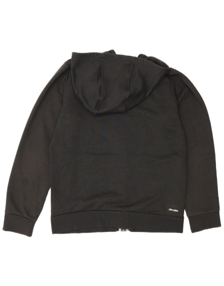 Adidas Mens Climalite Graphic Zip Hoodie Sweater Medium Black Polyester