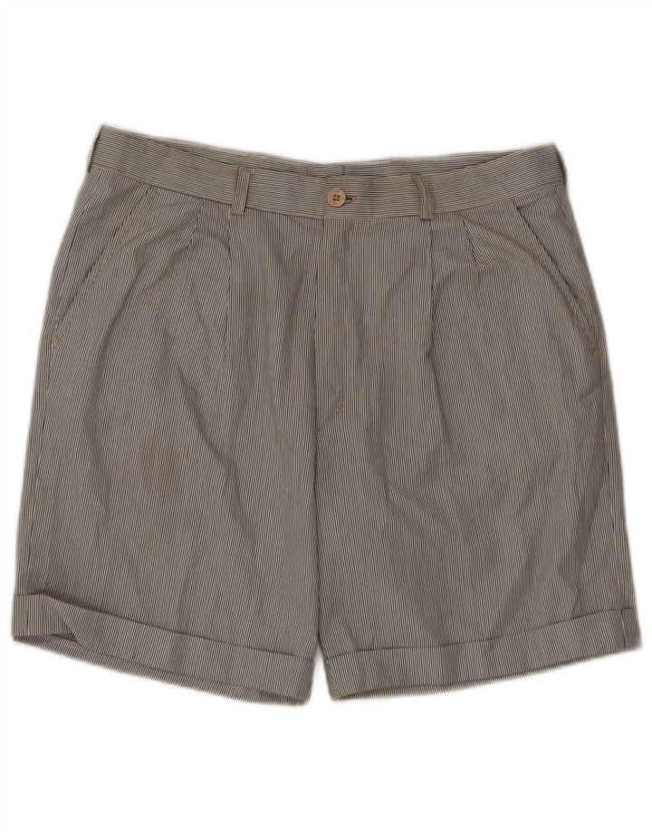 VINTAGE Mens Pegged Chino Shorts IT 52 XL W34  Multicoloured Pinstripe