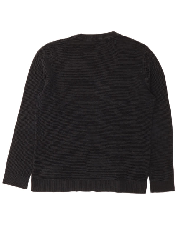 Jack & Jones Boys Crew Neck Jumper Sweater 13-14 Years XL Black Cotton