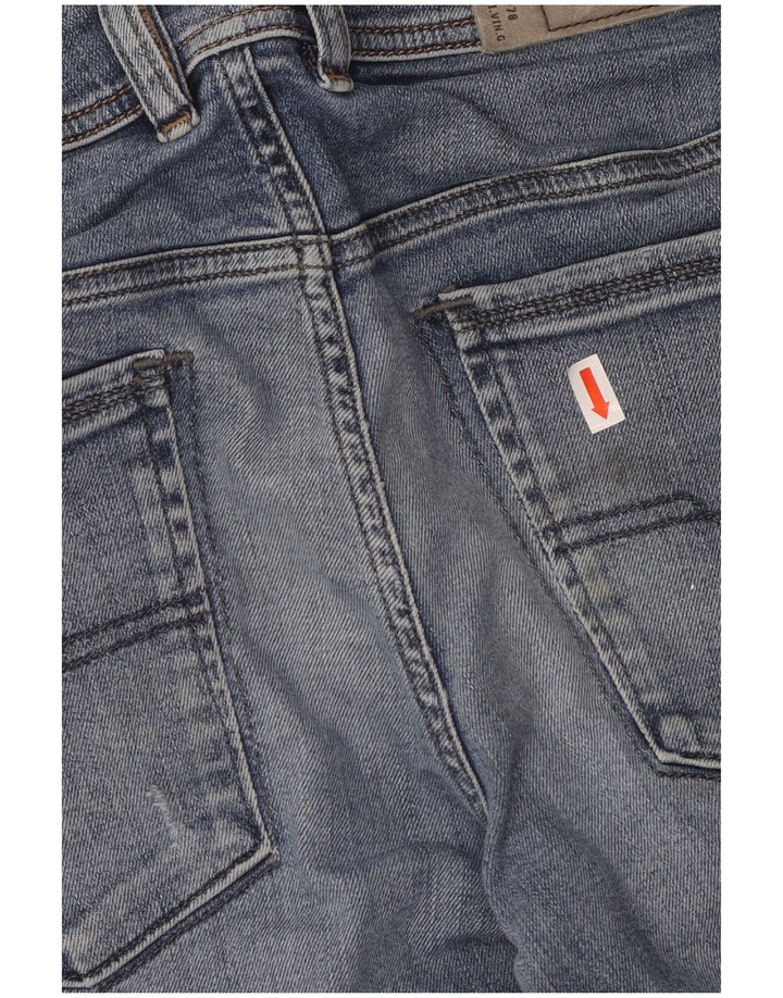 DIESEL Womens Distressed Slim Jeans W29 L29 Blue Cotton