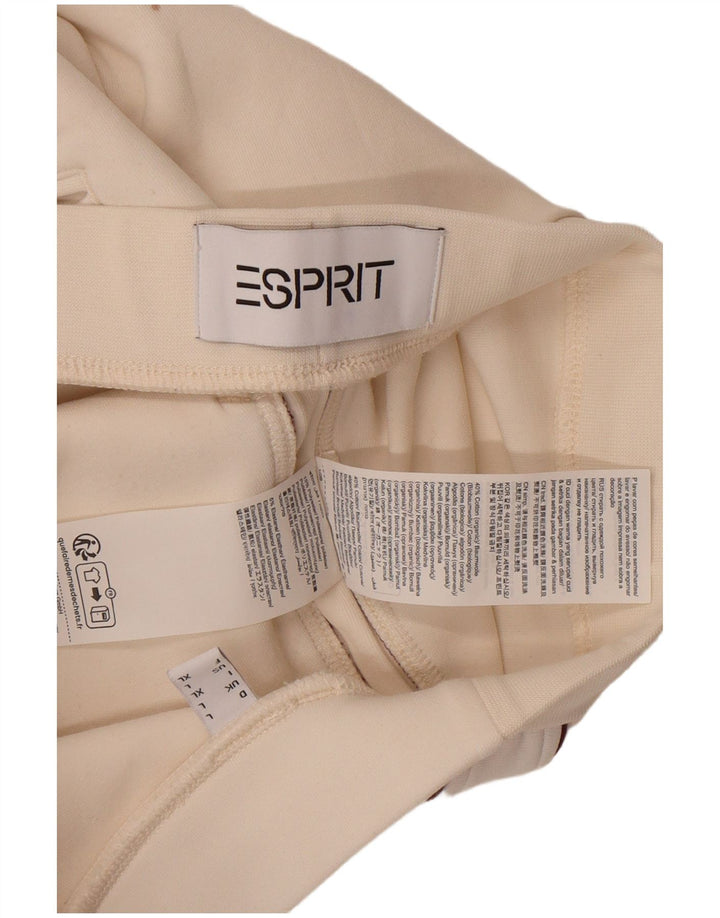 Esprit Womens Slim Chino Trousers Large W32 L29 White Cotton
